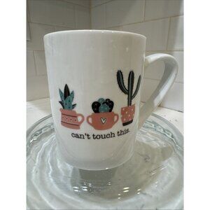 10 Strawberry Street Can’t Touch This Fun Cactus Ceramic Coffee, Tea Mug